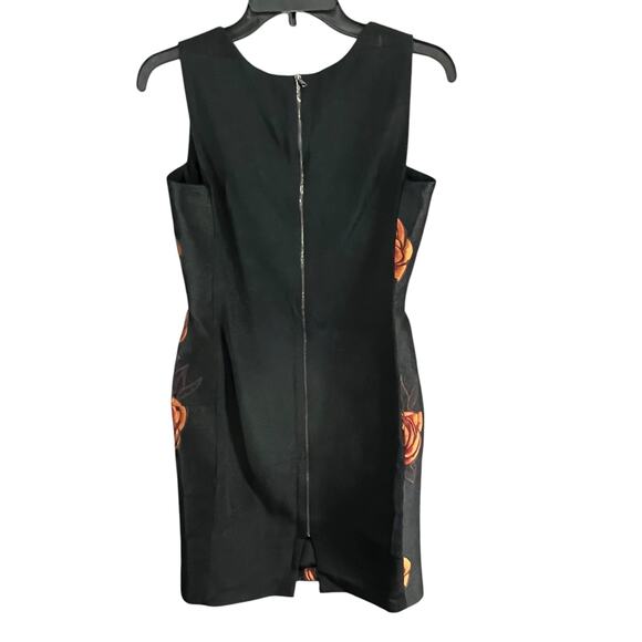 Aquilano Rimondi Sheath Dress 40 US S Black Floral Italy Romantic Euro Summer - Picture 9 of 16
